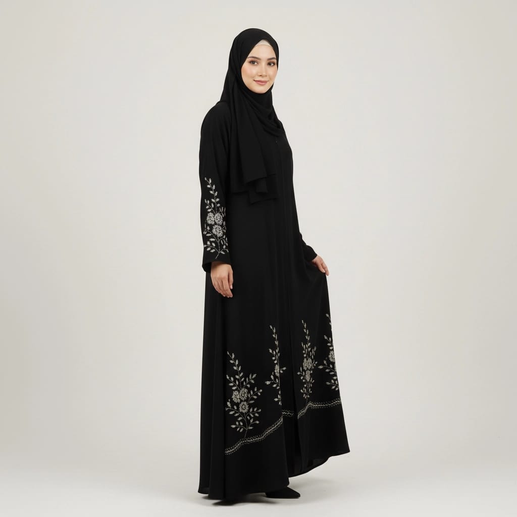 AZMIN ELANZA — Hand Embroidered Designer Abaya