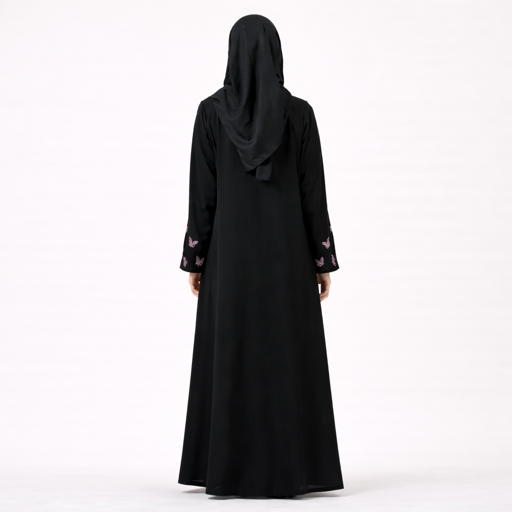 Zayra Noor Front Open Nida Abaya