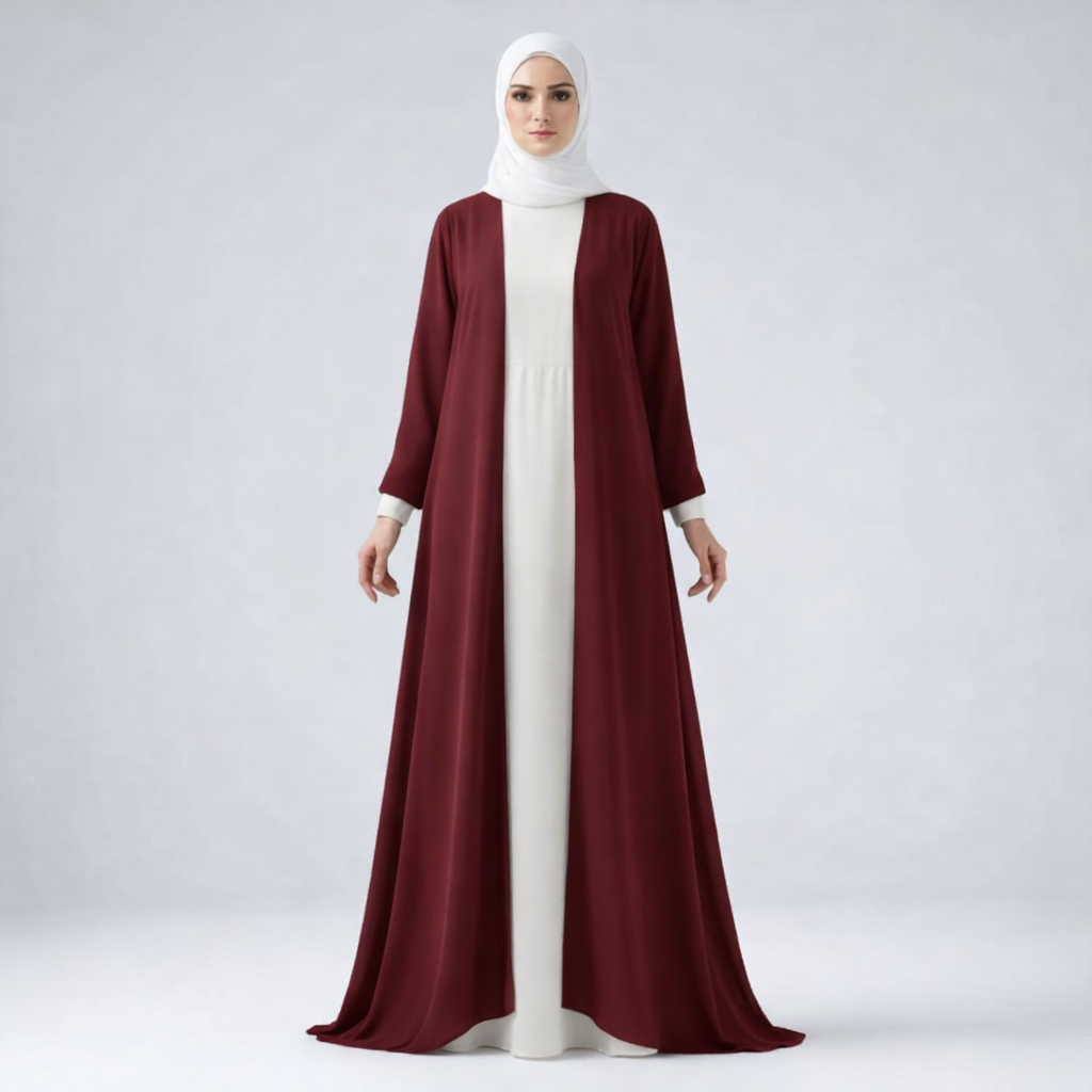 Zehra Flow Georgette Overcoat Ensemble