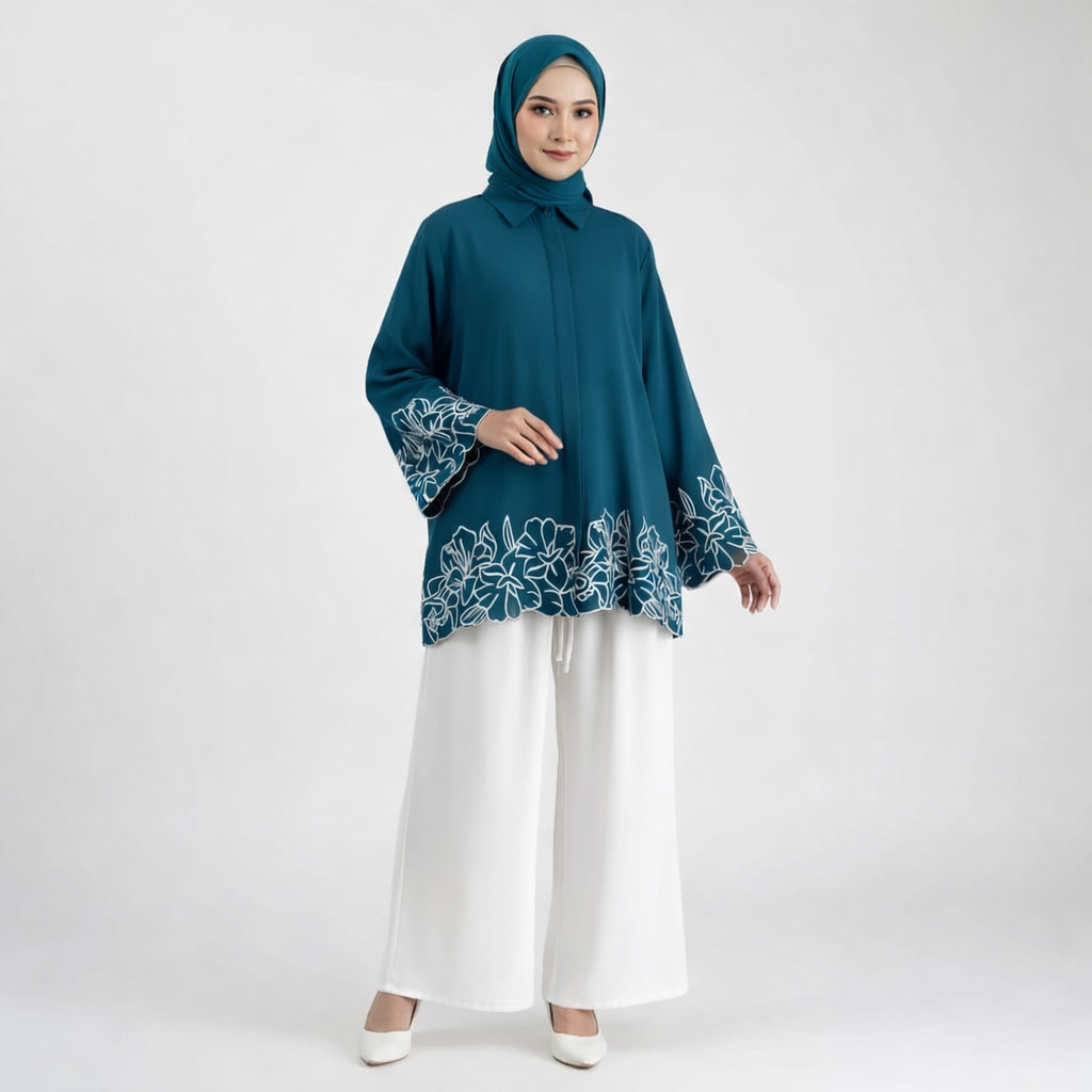 Azmin Elora Embroidered Co-ord Set