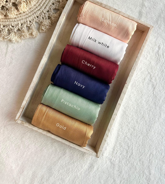 Azmin LuxeSoft Turkish Modal Cotton Hijab – 2M Premium Edition