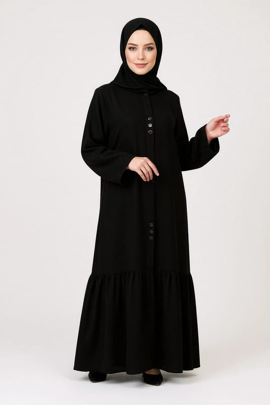 Noorea Classic Abaya – Imported Nida Elegance