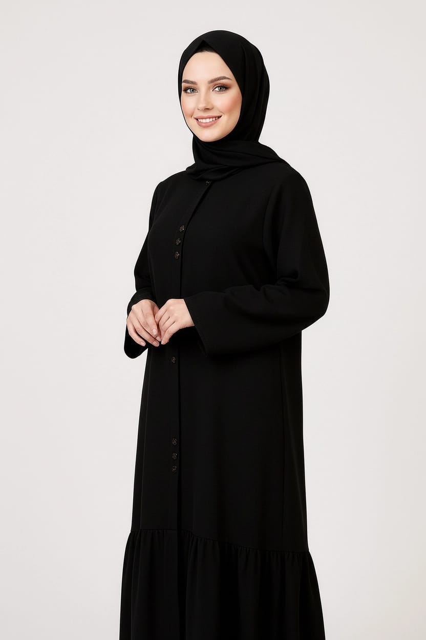 Noorea Classic Abaya – Imported Nida Elegance