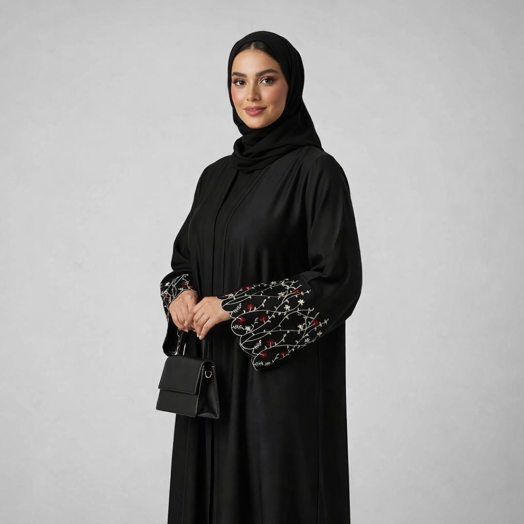 Zahra Elan Embroidered Nida Abaya