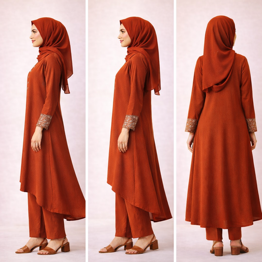 Elara Muse Muslin Silk Co-Ord Set